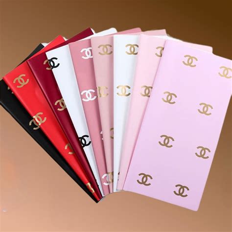 chanel floral wrapping paper